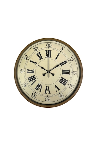 Zentime 36 Cm Kahverengi Dekoratif Duvar Saati çok Renkli