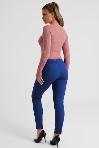 Armonika Kadın Mavi Cepli Kumaş Pantolon Arm-26k136080