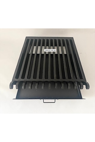 Döküm Izgara Şömine Izgarası 61 Cm X 40 Cm.X 45 Cm 13 Lü Izgara Çekmeceli