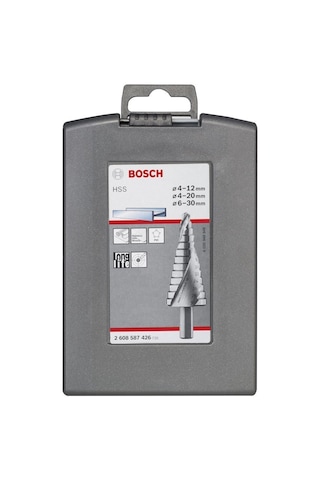 Bosch HSS Kademeli 3 Parçalı Matkap Ucu Seti (4-12. 4-20. 6-30 mm) - 2608587426