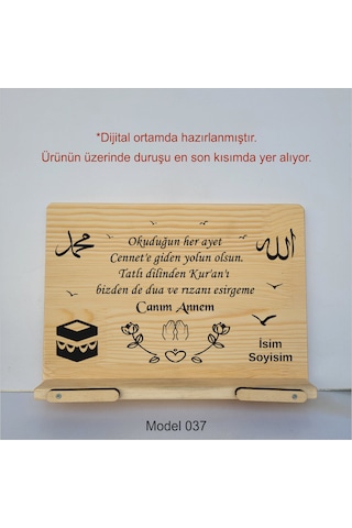 Münzevi Masaüstü Ahşap Rahle/tablet/kitap Tutucu-model037