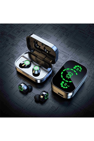 Konesam Yd03 Tws Bluetooth Kulaklık, Yüksek Kaliteli Ses, Mikrofonlu, Büyük Kapasiteli Şarj Kutusu Ve Led Sayıcı