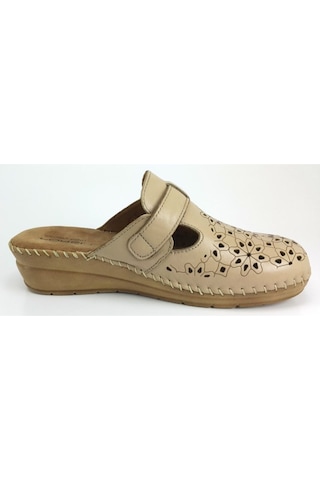 Forelli 80625 Bej Deri Terlik