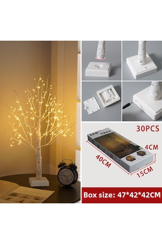 Springsun 60cm Led Aydınlatma Ağaç, 144 Led'li, Usb/pil İki Kullanımlı, Zamanlama Ve Sürekli Işık Özelliği, Islak Işık, Noel/pascha/parti Dekorasyonu Diğer