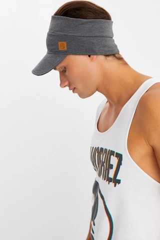 Erkek Uv Koruyuculu %100 Pamuklu Penye Tenis Golf Stil Vizör Şapka Siperlik - Tek Ebat / Füme Füme