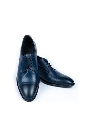 Lacivert Oxford Model +7/9 Cm Boy Uzatan Gizli Topuklu Ayakkabı