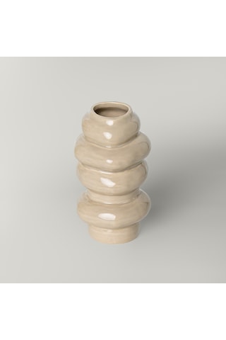 Linens Callen 11,5x11x20 Cm Vazo Bej Bej