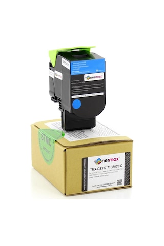 Tonermax Lexmark 71B50C0 Mavi Uyumlu Toner /Cs317 /Cs417 /Cs517 /Cx317 /Cx