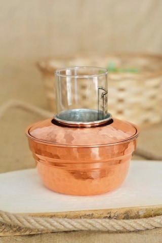 Bakır Ehlikeyf Kapaklı Model Bakır Renk