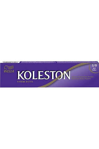 Koleston Tüp Boya 50 Ml - 5.0 Açık Kahve + 20 Vol Oksidan Peroksit