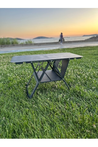 Portatif Katlanır Kamp Masası, Piknik, Plaj, Outdoor Çelik Kamp M