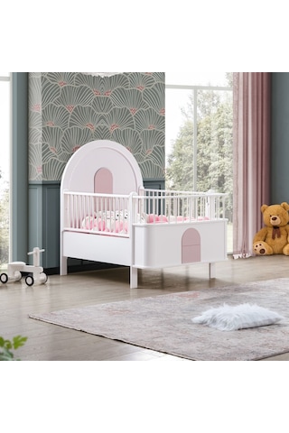 Mdf Beşik Venüs Büyüyen Beşik + 1 Adet Comfort Yatak 90x130 Beyaz