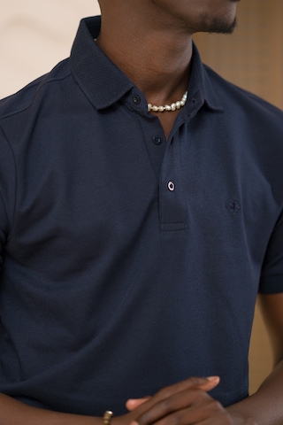 Paul Martin Örme Polo Yaka Regular Fit Pamuklu Ve Likralı T-shirt Lacivert