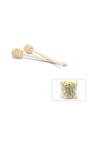 İbico İ22-341 Ahşap & Bambu Bal Kaşık Seti 6 Adet - 10'li Paket