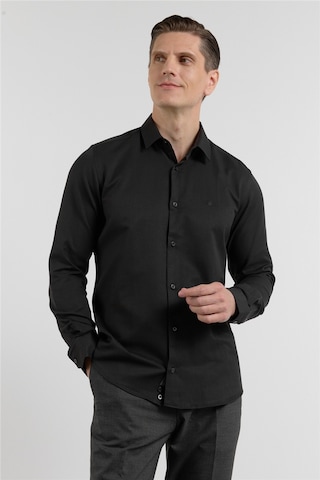 İmza Siyah Sert Yaka Uzun Kol Cepsiz Slim Fit Pamuklu Gömlek 1004255284 İmza Siyah Sert Yaka Uzun Kol Cepsiz Slim Fit Pamuklu Gömlek 1004255284