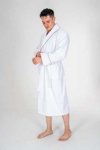 Cotton Box Classic Bornoz Seti Güher Beyaz Erkek L/xl Beyaz