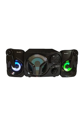 2+1 Bluetooth Lu Hoparlör Ses Sistemi Fm Radyo Sd Usb Led Işıklı