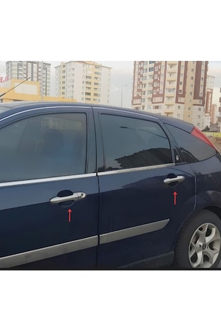 Ebal Otomotiv Ford Focus 1 HB Krom Kapı Kolu 4 kapı 1998-2005 P.Çelik