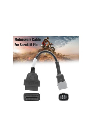 Motor Durum Monitörü, Suzuki Uyumluluğu İçin Isıya Dayanıklı Motosiklet Obd2 Teşhis Kablosu, Dayanıklı Plastik Metalden Hafif Adaptör