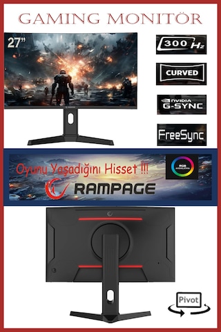 Apphirex TCW99 R7-5700X 32 GB 1 TB SSD 16 GB RX9060XT 27'' Masaüstü Oyuncu Bilgisayarı