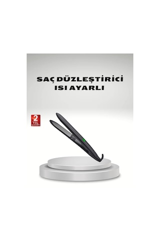 Isı Ayarlı Saç Düzleştirici Titanyum Seramik Plaka, Dijital Ekran