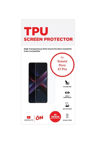 Xiaomi Poco X7 Pro Kırılmaz Ekran Koruyucu Termoplastik Tpu Film