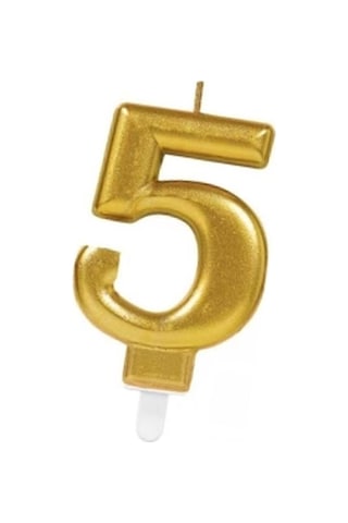 5 Rakam Mum Gold Renk Evimdeyokyok Altın