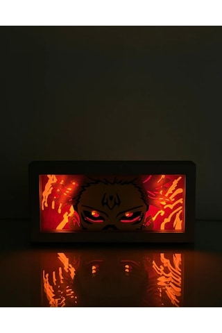 Jujutsu Kaisen 3d Led Aydınlatma - 16 X 26 Renkli