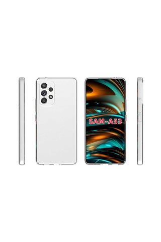 Samsung Uyumlu Galaxy A73 Kılıf Zore Süper Silikon Kapak Renksiz