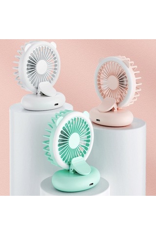 Cbtx D11 Dolgu Işık Klipsi Katlanır Mini Usb Masaüstü Fan