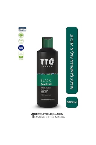 Tto Thermal Black Saç ve Vücut Şampuanı 500  ML