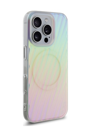 Apple Uyumlu iPhone 16 Pro Kılıf Tumı Lisanslı Magsafe Şarj Özellikli Transparan Kapak Colorful