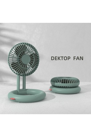Ykd Store Masaüstü Fan Fan Usb Şarj Tiraj Fan Mini El Taşınabilir Yatırma Fanı 0ozya4 Yeşil