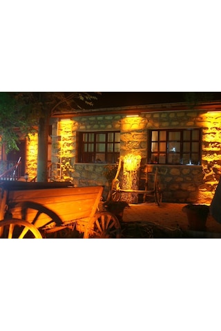 Tek Yönlü İç - Dış Mekan Dekoratif Siyah Aplik - Amber Rengi Siyah