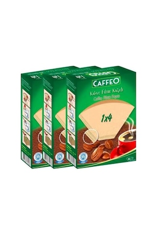 Caffeo 1 x 4 Kahve Filtre Kağıdı 3 x 80'li