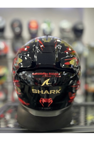 Shark Skwal İ3 Venum Ledli Kapalı Kask +1 Gold Vizör Sarı