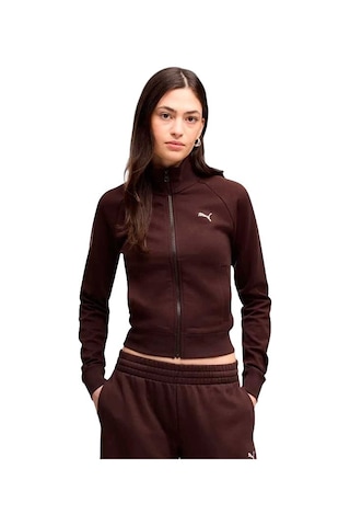 Puma Ess Slim Track Jacket Dk Kadın Eşofman Üstü 634323-33 Bordo