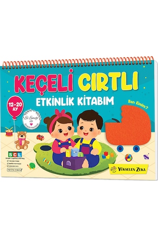 Yükselen Zeka 12-20 Ay İlk Cırt Cırtlı - Keçeli Etkinli Kitabım