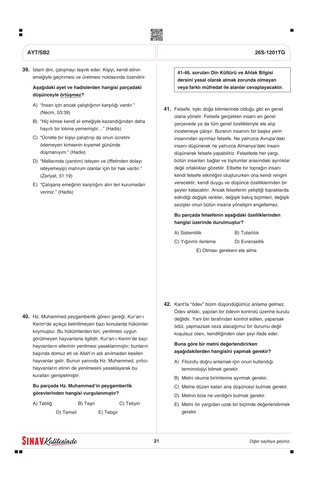 Sınav Kalitesinde Ayt Deneme: Ösym Verilerine Göre Gerçek Sıralamanı Gör