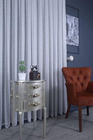 Lila Poetry 02 Cam Kırığı Desen Spor Tül Perde