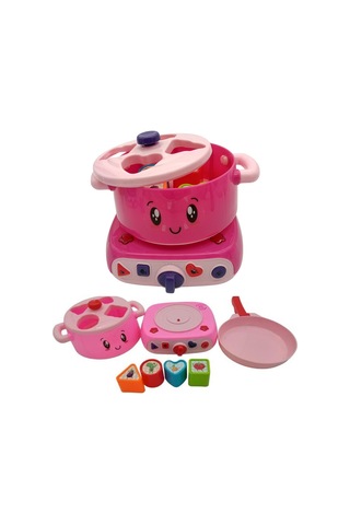 Sıla Bebek İle Pilli Işıklı Ve Sesli 8 Parça Sevimli Mutfak Seti- Pembe 83447896