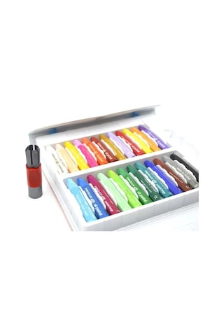 Pensan Kidz 24 Renk Çantalı Pastel Boya Çok Renkli