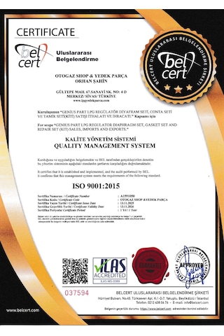 Brc Sıralı Tip Regülatör (Beyin) Diyaframı