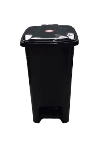 15 Lt Slim Pedallı Plastik Çöp Kovası Siyah, Evf5ds3020