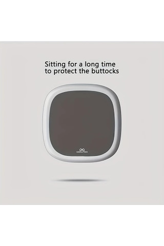 Xuweiwei Ergonomik Jel Oturma Yastığı Uzay Gri 10 Saat Rahat Oturma Kalça Basıncını Azaltan Konforlu Polyester Uzay Gri