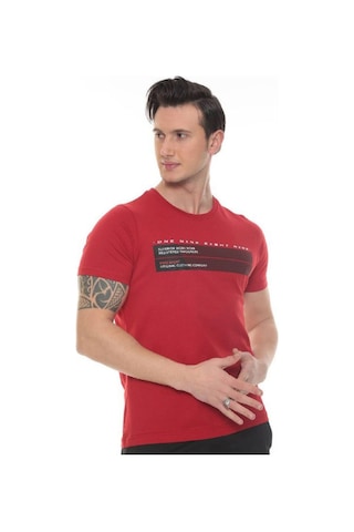 Fore Sport Erkek One Nıne Baskılı T-shirt Kırmızı