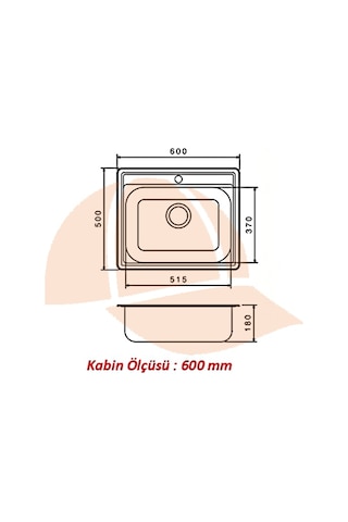 60 X 50 Mutfak Eviyesi 6050gr Keten Dokulu Krom