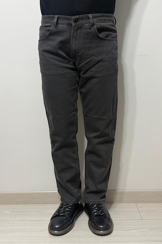 Hacker Denim Hacker Dmctekstil Erkek Füme Y 1052 Yüksek Bel Rahat Kesim Boru Paça Jean Pantolon