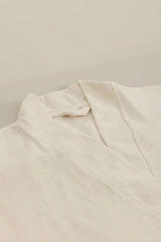 Raw Pamuk Keten Natural Kimono S-m 1515a Natürel