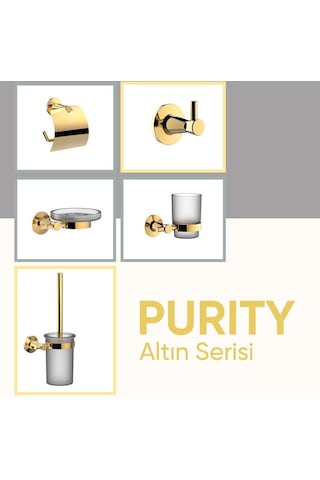 Serel Purity Havluluk Altın Görünümlü Gold Paslanmaz- Pirinç 140113003A Altın
